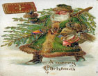 santa claus vintage 45